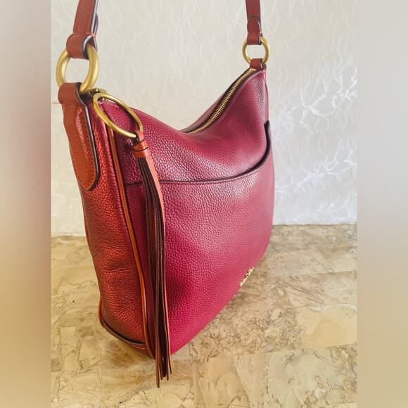 Coach Red metallic rust leather Crossbody Bag - Picture 7 of 12